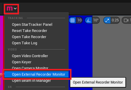 External Recorder Monitor