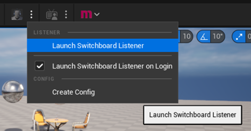 Launch Switchboard Listener